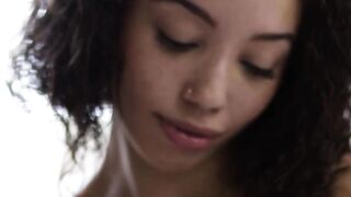 Voluptuous 19 Year Old Alexis Tae Has Rough Cunt Eating & Scissoring With Her Bestie Instead of Studying