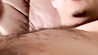 Young athletic amateur strokes his big dick and unloads jizz