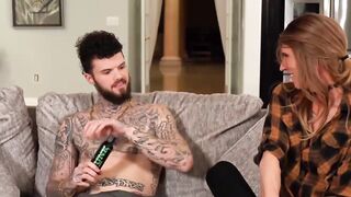 TRANSEROTICA Inked TS Ria Bentley Banged! After Rimjob