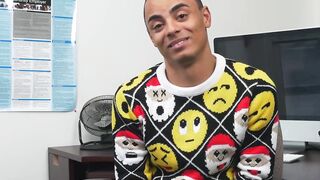 Office party turns into passionate anal threesome