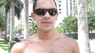 Handsome latino picked up and ass hammered by homo hunk
