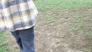 Village jock gets his ass worked by hunky homo outdoors