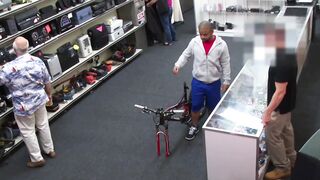 Black dude receives ass hammering in big white cock threeway