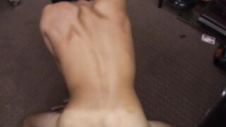 Hung pawnbroker fucks and films cute straight dude
