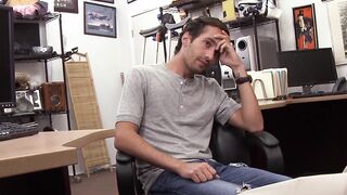 Hung pawnbroker fucks and films cute straight dude