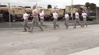 Military men having ass pounding foursome orgy