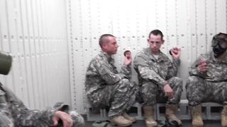 Military men having ass pounding foursome orgy