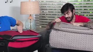 MILFs Crystal Rush and Kyla Keys seduce their stepsons after finding their sex toys
