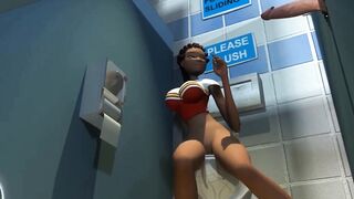 3DGSPOT - 18 Yo Cheerleader Deepthroats And Fucks A Random Long Penis Inside Glory Hole! UNCENSORED SEX!