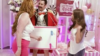 ADULT TIME - April Olsen Twerks On Celeb's Dick While Eating Out Red Head cougar Lauren Phillips!