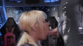 Big tits TS astronaut Brittney analed by partner