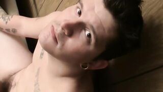 Horny straight guys Dean Inja and Lex Lane work with their throbbing cock