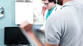 Jock Jordan Pax seduces doctor Dalton Riley during his baseline exam and gets his dic