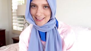 Muslim babe Izzy Lush breaks the rules and fucks me before she gets married