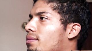 MachoIO.com - Big-dicked handsome Latino stud works his thick load