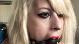 Handsome blonde bitch Orion Star shows her dark side