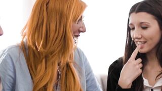 MOMMY'S SLUTS - mom Lauren Phillips Fingered Teenie Lily Larimar & Her Bestie While Making A Puzzle