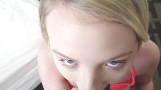 Cute stepsis moans during intense doggystyle pussy drilling