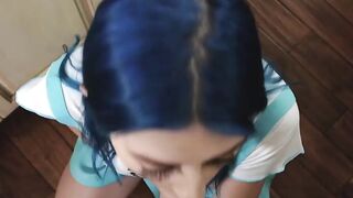 Busty teen Jewels Blu fucked missionary after passionate BJ