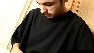 ToesXXX.com - Wiley works his big meat and slides it between his soles in foot play