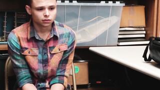BoyPunish.com - Twink perp's hard barebacking by a horny security officer after being