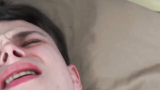 GayStepBros.com - Young gay erupts with cum after an exhilarating raw stepfamily fuck