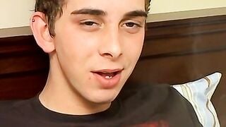 Sexy Hoyt Jaeger smokes and fucks himself with a buttplug