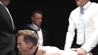 Hunk horny DILF millionaires analed their sex toy