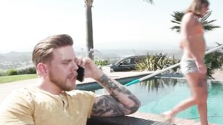 Steve Rickz cant resist the big ass TS pool cleaner