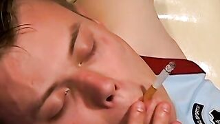 Smooth Atur fires up smokes and delivers his big cock into the tight ass of amateur A