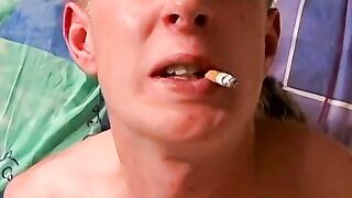 Smooth Atur fires up smokes and delivers his big cock into the tight ass of amateur A