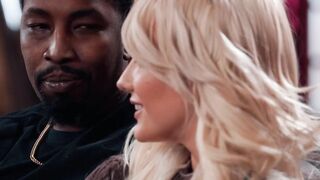 ADULT TIME - Kenna James' Thirsts Over Cum Inside Her FIRST THREE-WAY With Her Hubby & goddess Next Door!