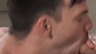 FalconsXXX.com - Deep blowjob affair in the toilet with two cock-loving hunks