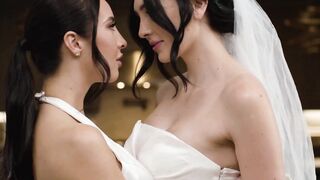 ADULT TIME - Naughty Romantic First Pounded For Lesbo Newlyweds Charlotte Sins And Melissa Stratton!
