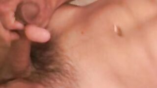 Amateur bad boy masturbates and cums after showering