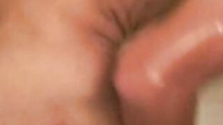 Amateur bad boy masturbates and cums after showering