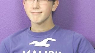 Jockstrap glasses twink Tommie Reed hot solo masturbation