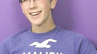 Jockstrap glasses twink Tommie Reed hot solo masturbation