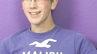 Jockstrap glasses twink Tommie Reed hot solo masturbation
