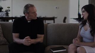 MODERN-DAY SINS - Huge Cock Priest Takes Naive 19 Year Old's Anal Virginity! French Subtitles