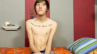 Fine dude with long hair gets interviewed and has sexy fun