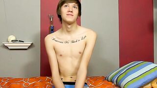 Fine dude with long hair gets interviewed and has sexy fun