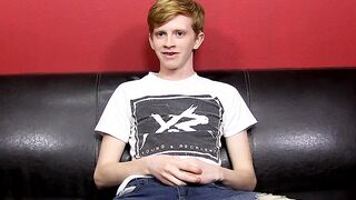 A small guy has a massive penis and he loves to touch it