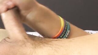 Skinny twink Tommie Reed anal dildo play and solo wanking