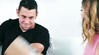 NURU GRIND - Accidental Nuru Gel Order Turns Inside Cutie Sex Session Featuring Leah Winters