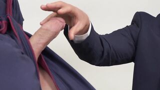 Muscular hunk anally destroys his gorgeous coworker