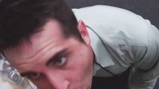 Naughty pawn broker deeply dicking his customer