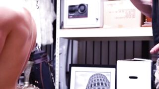 Handsome young stud spitroasted by BDSM pawn brokers