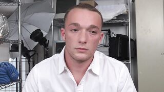 Young straighty ass slammed at the BBC office