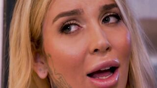 TRANSFIXED - Beauty Babes Erica Cherry & Gracie Jane ROUGH SANDWICH NAILED Monster Penis Stud